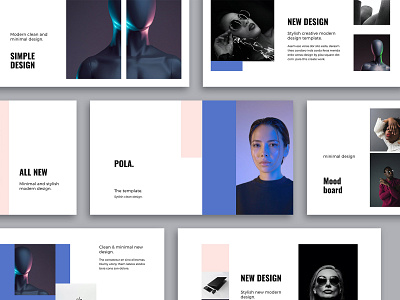 POLA - Design Template brandbook branding deck design guideline icons inspiration keynote mark minimal pitch pixasquare presentation simple slides startup stylish template ui vector