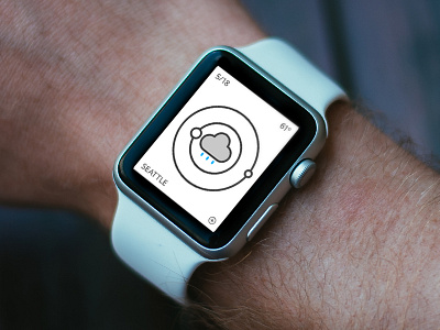 Clock & Weather APP app apple applewatch icon icons seattle ux watch