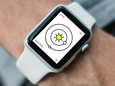 Clock & Weather APP app apple applewatch boston icon icons ux watch