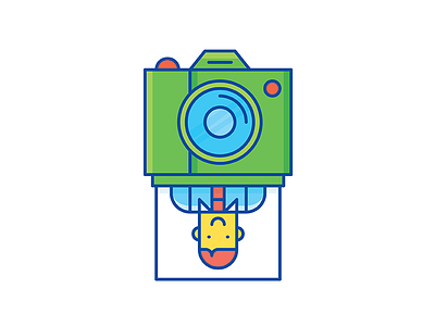 Camera app camera character customer icon illustration shot