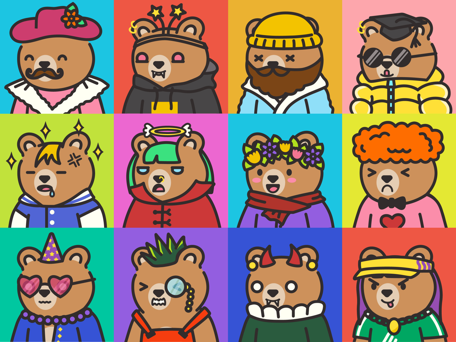 NFT BEARS collection by Anna Khuman on Dribbble