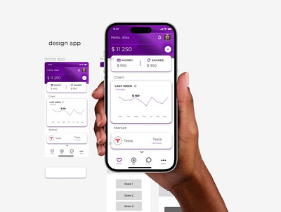 investment app android app design figma investment iphone ui ux