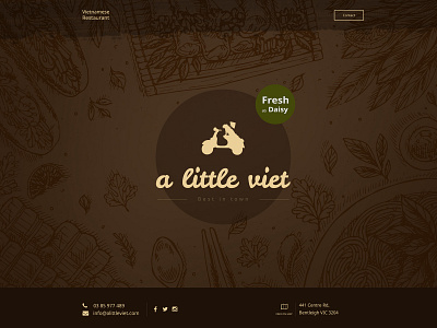 A Little Viet homepage illustration webdesign website