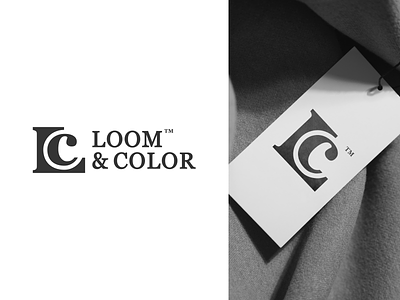 LOOM & COLOR - Letter LC or CL Monogram Logo Design