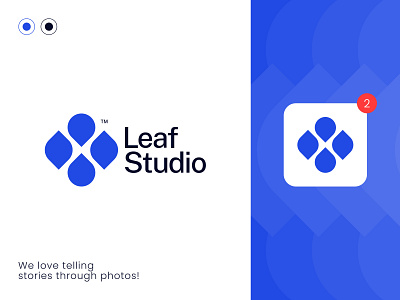 Leaf studio logo design branding design icon icons leaf leaf studio logo logo design logo mark mark marks minimal minimal logo design studio symbol