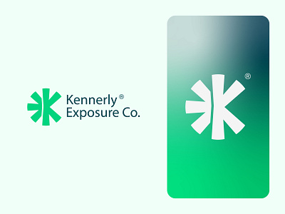 Solar Energy Logo Design: Kennerly Exposure Co. battery brand branding bright design energy icon k letter letter k sun logo lettermark logo logo mark logotype minimal minimal logo design power solar sun sunshine symbol