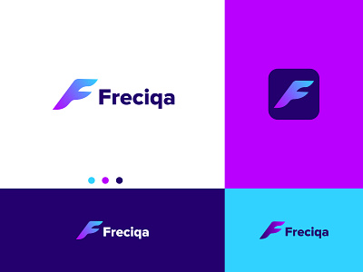 Freciqa F letter logo design