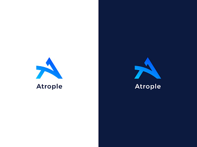 atrople logo design a letter logo a letter mark a logo design branding creative logo logo logo mark logotype modern logo unique logo