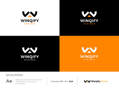 WA Letter Mark Logo Design | Winqify Atrinex Logo  Design