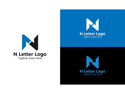 Letter N monogram  Logo Design.