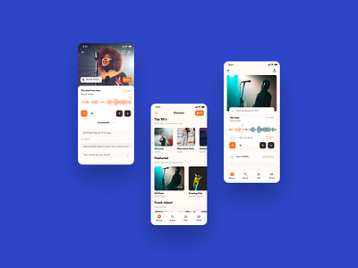 SoundCloud App Redesign app mobile ui music player ui