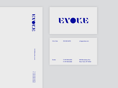 Evoke — Business card & letterhead