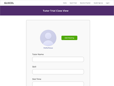 tutor trialclass view 1 design education graphic design ui ux website