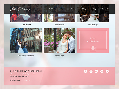 Photography Portfolio - Wedding & Engagement photo photography portfolio ui ux web wedding