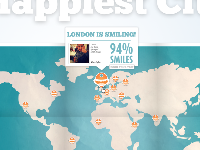 Smiling Map map mockup presentation ui