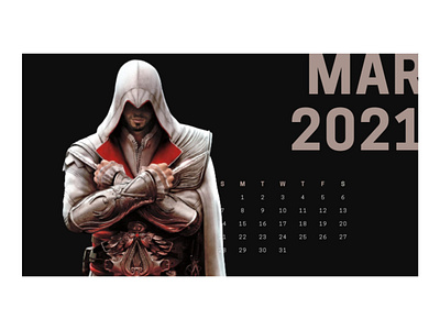 Assassins Creed assassins creed calendar design gaming illustration pcmr