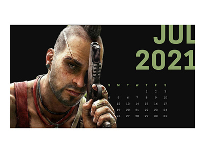 FarCry calendar design farcry gaming illustration pcmr