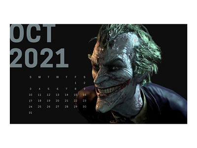 Batman Arkham Series batman batman arkham calendar design gaming illustration joker pcmr