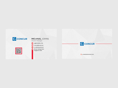 Business card graphic design