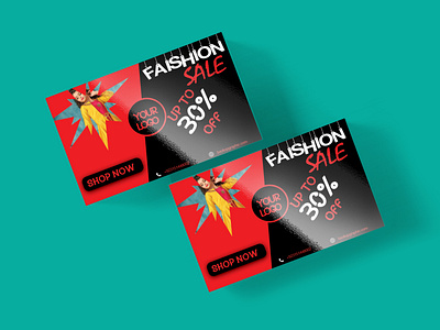 Fashion Sale Business Card PSD Free Download