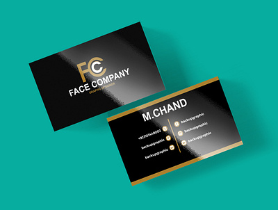 Face Company Business Card PSD Free Download back backup backupgraphic branding businesscard businesscarddesign chand design graphic up