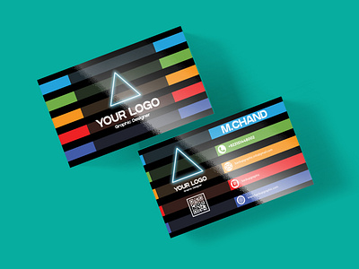 Colorfull Business Card Design Free PSD Files Download