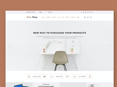 Max Shop - Ecommerce HTML Template USA Free Download