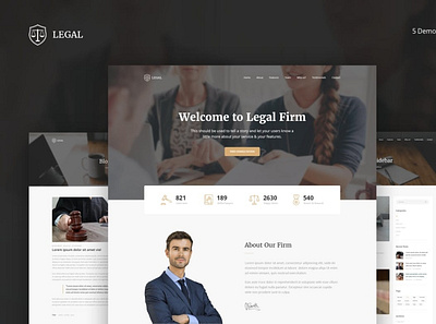 Legal - Law Firm One Page HTML Template USA Free Download backupgraphic chand