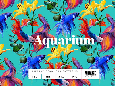 Aquarium — Luxury Seamless Pattern