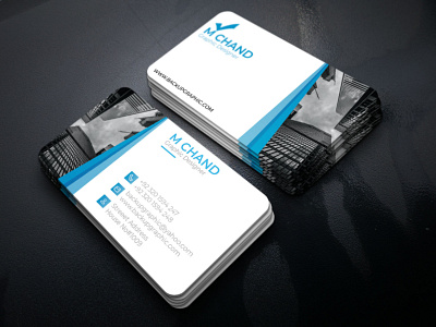 Business Card Design Template back backup backupgraphic branding businesscard businesscarddesign chand design