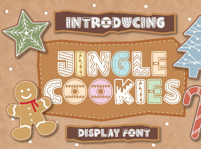 Jingle Cookies backupgraphic bold christmas cookies craft crafter cut decoration display flyer font greeting holiday jingle party poster print season sugar winter