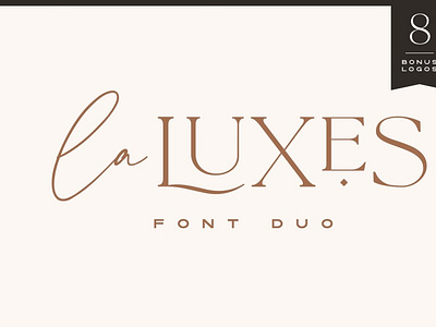 La Luxes Font Duo + Logos