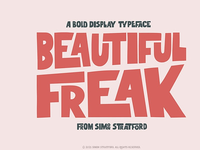 Beautiful Freak a bold display font