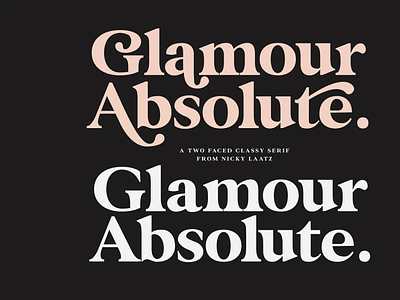 Glamour Absolute Modern Vintage Font Free Download