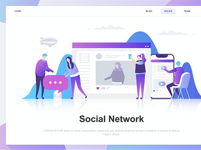 Social Network Flat Concept