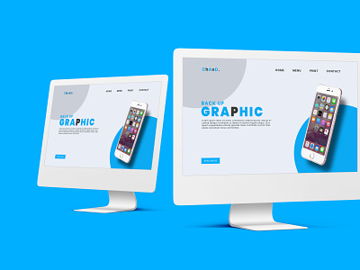 Phone Shop Landing Page Design in Photoshop Free Download