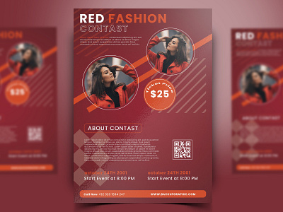 Red Fashion Flyer Template Free Download