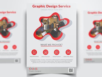 Graphic Designing Service Flyer Template