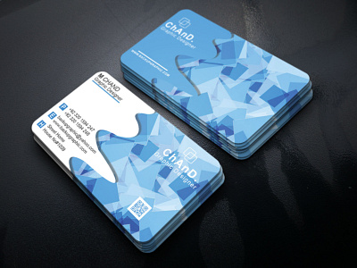 3D Business Card Template Design Free Download back backup backupgraphic branding businesscard businesscardpsd chand design freebusinesscard freepsd