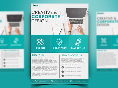 Creative Business Flyer Template PSD back backup backupgraphic branding chand design flyer flyer design flyer template flyerdesign flyers illustration poster poster art poster design posterdesign posters psdtemplate templatepsd