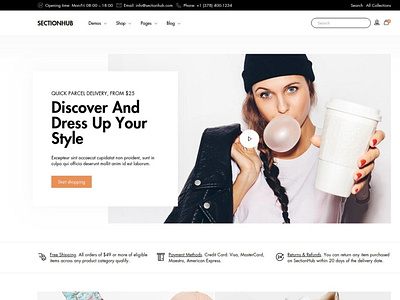 SectionHub - Clean Shopify Theme backupgraphic chand clean clothing fashion filter lookbook minimal multipurpose psdtemplate shopify shopify dropshipping shopify store shopify store design shopify website templatepsd theme webpsd webpsdstore wishlist