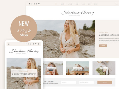 Sharlene - A Personal Blog Theme back backup backupgraphic beauty branding chand customizer design elegant fashion feminine food illustration minimal pink responsive shop simple travel white