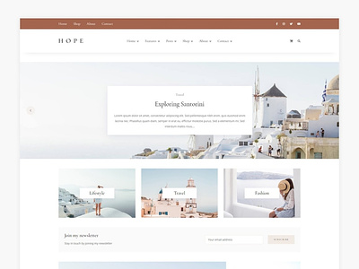 Hope - Blog & Shop WordPress Theme