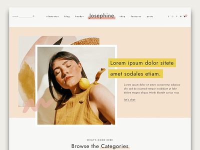 Josephine - Feminine WordPress Theme