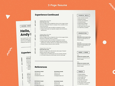 Modern Resume Template CV
