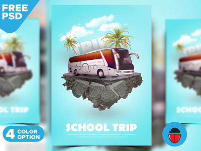 School Trip Plyer Design PSD afterschool bakupgraphic chand children education field fieldtrip flyer freepsd kids leaflet poster psdtemplate school schooltour schooltrip science templatepsd tour trip