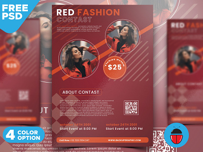 Red Fashion Flyer Template a4 advert bakupgraphic business clean corporate design discount event festival flyer freepsd minimal poster promotion psd template templatepsd vector webpsdstore