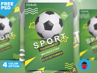 Sports Event Flyer Design Template PSD