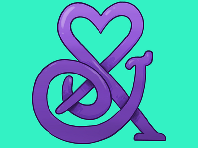 lu & me custom ampersand WIP