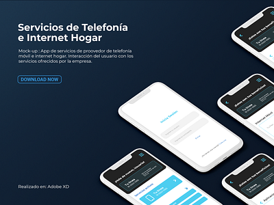 Mockup App Servicios Móviles 2 aplication interface ui ux